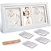 McNory Cadre Empreintes Bébé,Kit Empreinte Bebe Mains Pour Liste De Naissance,Souvenirs Mémorable Décorations Murale Ou Pour Table,Argile Et Cadres