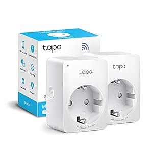 TP-Link Presa Intelligente WiFi Smart Plug, Compatibile con Alexa e Google Home, Controllo Remoto tramite APP Tapo, 10A, 2300W, confezione da 2 pezzi (Tapo P100)
