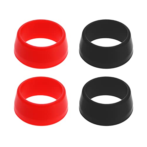 SG Store 4pcs Bike Seat Post Rubber Ring High Compatibility Waterproof Silicone Mountain Bike Seatpost Cover Protective Fit for Seatpost Diameter 30-35mm Red and Black - Image 2