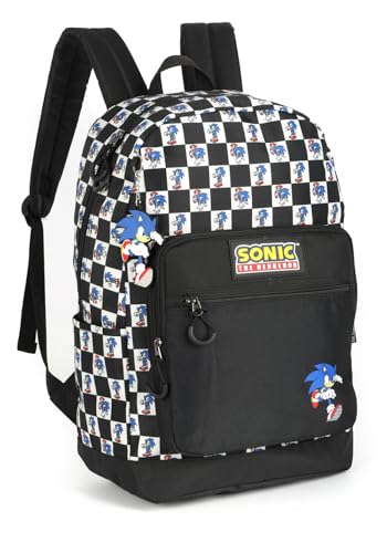 Luxcel, Mochila Escolar Juvenil Grande Personagem SONIC Original Cor:Preto