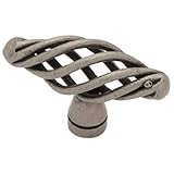 Brainerd PN0528V-AP-C7 50mm Small Birdcage Oval Cabinet Hardware Knob