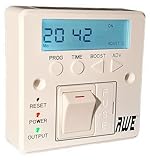 Awe 7-Day Digital Fused Timer Spur Electric Heating, Immersers, Aga-Range Cookers, Towel Rails & Lighting | 5yr Warranty* | Programmable Timer/Lit Display* | Rechargeable Cell | 2000+ hrs Batt Memory