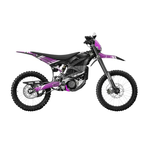 Image of Glossy Glitter Surron Ultra Bee Graphics Kit Wrap - Magenta Brush - Sur-Ron Skin - Premium 3M Vinyl Protective Wrap Decal Cover - Easy to Apply | Crafted in The USA by MightySkins