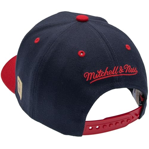 Mitchell & Ness Team Arch Casquette de Baseball avec Fermeture Classic Red Snapback - Houston Rockets (Bleu Foncé/Rouge) – vue 3