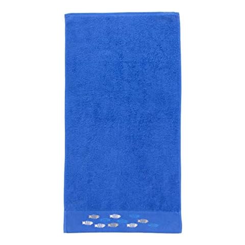 Sancarlos Navy Blue Terry Cotton Bath Towel Cover
