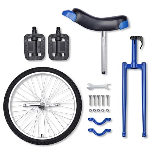 Image of AW 16 /18 /20 /24 Inch Wheel Outdoor Unicycle Adjustable Seat Exercise Bicycle | Fit Adults Kids Outdoor Sports Fitness Exercise, Various colors For Choice