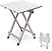 Sunnyfeel Table de camping pliable en aluminium Table pliante compacte et légère Dessus rigide - Multi-usage pour la plage, la pelouse, l'extérieur
