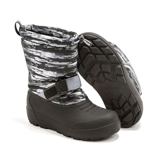 Northside Toddlers Frosty Insulated Snow Boot, Charcoal Black,6 M US3