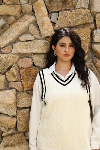 TIYOMI Plus Size Sweater Sleeveless Tops for Women Knitted Tank Tops XL-5XL4