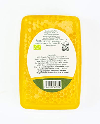 700 g Bio Rauwe Lindehoningraat, Natuurlijk, puur, vers, rechtstreeks uit de bijenkorf, handgemaakt, absoluut echt… - Image 4