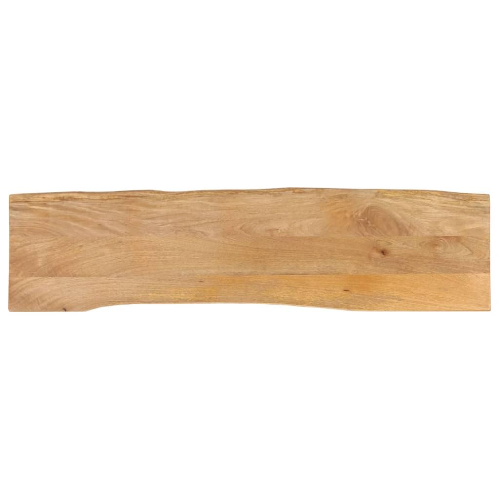 vidaXL Piano Tavolo 160x40x2,5 cm Bordi Vivi in Legno Massello Mango