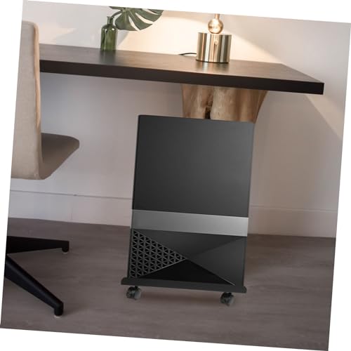 Soporte móvil para CPU con ruedas, soporte versátil para torre de PC para oficina en casa, sala de juegos y entornos profesionales, diseño estable para torres medias, movilidad conveniente con ruedas giratorias miniatura 5