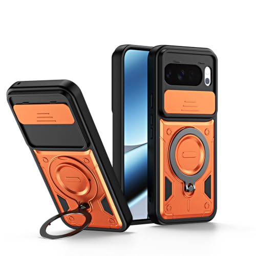 LUNBER-ARMOR�EFor Pixel11 Pro XL �P�[�X �ϏՌ� �J�o�[ �����Y�ی� ��̌^�����O�t�� �X�^���h�@�\ For �s�N�Z��11 �������(�I�����W)