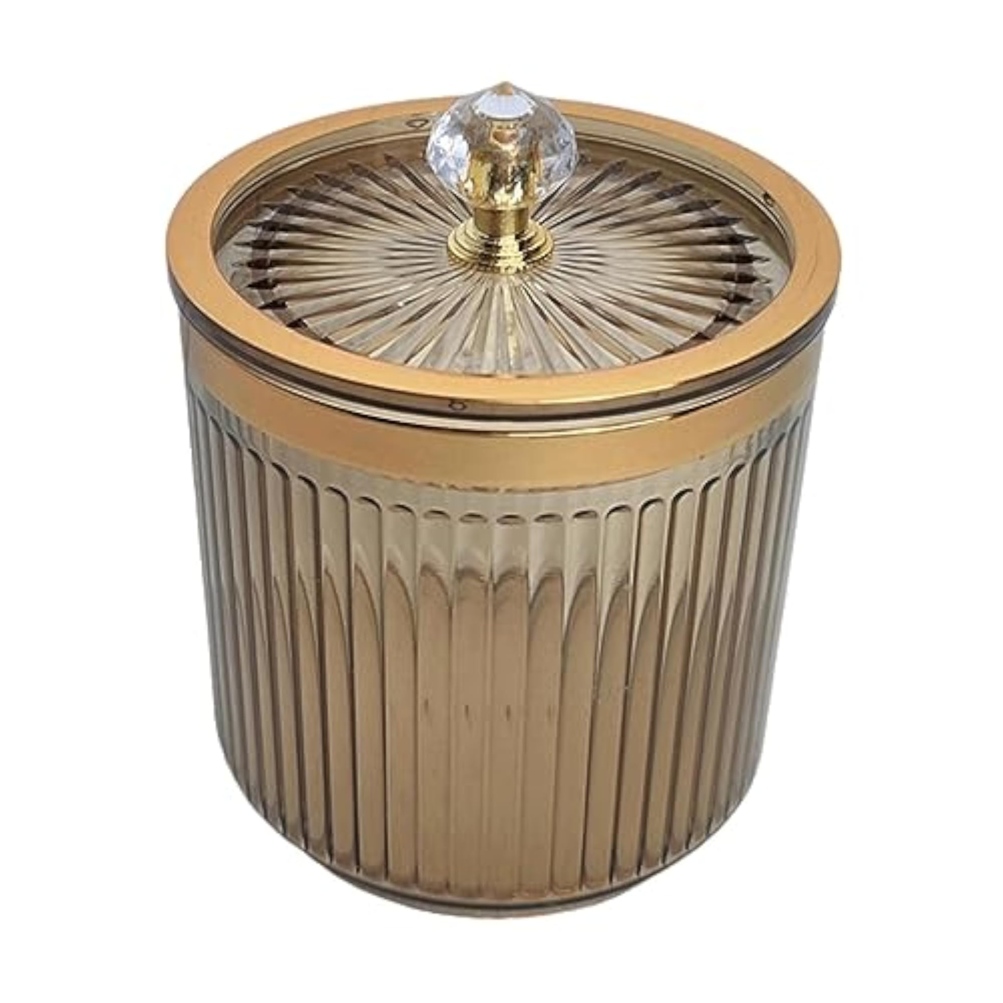 3X Cotton Round Pads Container with Lid, Vanity Organiser
