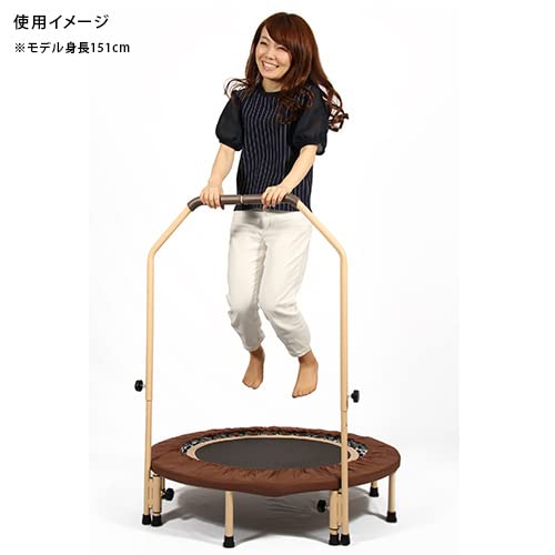 ハンドル付きトランポリン FDTP-96 マット付き　eSportsオリジナル Amazon | 室内用 トランポリン 96cm 8本脚 静音 折りたたみ式