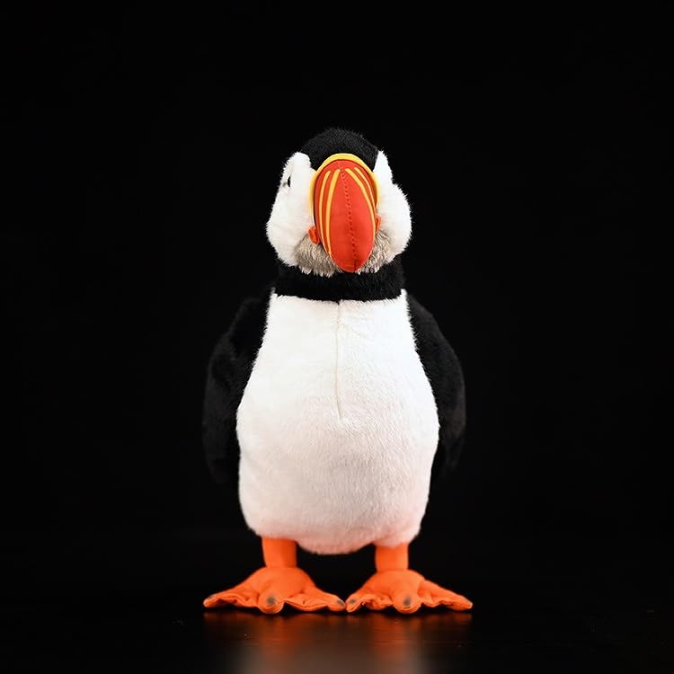Giocattolo di peluche realistico del puffino