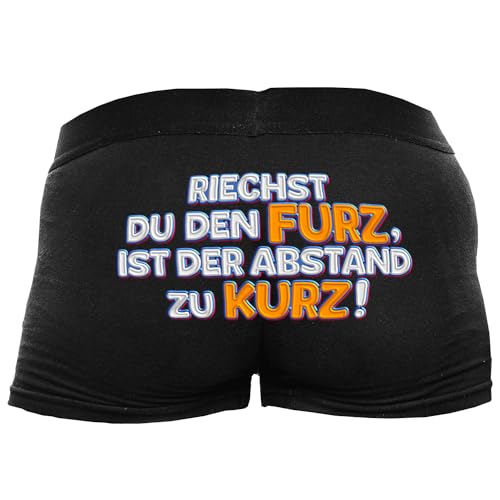 Shirtoo Lustige Herren-Boxershorts mit Spruch Riechst Du den Furz Männer zum Geburtstag, Valentinstag, zu Weihnachten oder Nikolaus