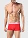 Diesel Men's 3-Pack Shawn Stretch Boxer Trunk, Red/Turquoise/Navy, Small
