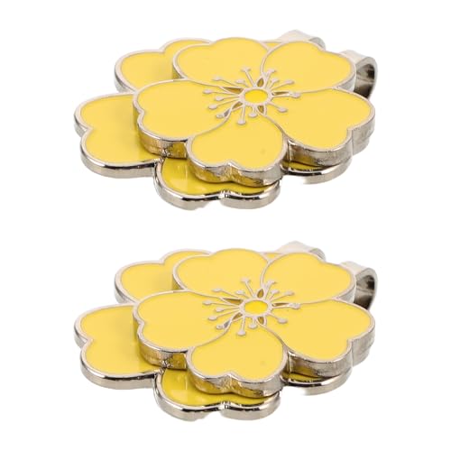 Marcador de golf Cabilock para reuniones sociales y torneos con diseño floral amarillo