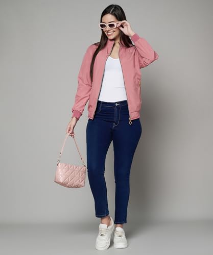 Image of eKools Nylon Full Sleeve Solid Women's Jacket