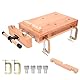 MYOYAY Tragbare Hobelbank, Holz Mini Werkbank Verstellbarer Schraubstock Workbench Mobile Werkbank Holzschraubstock, Werktisch aus Buchenholz für Klemmen und Hobeln, 53x28x7 cm