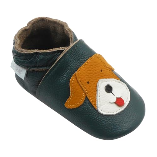 Basrakids Baby Shoes Leather Moccasins Baby Girls Boys Slippers-Soft Sole Non-Skid Lightweight Infant Toddler First Walking Shoes thumb #3