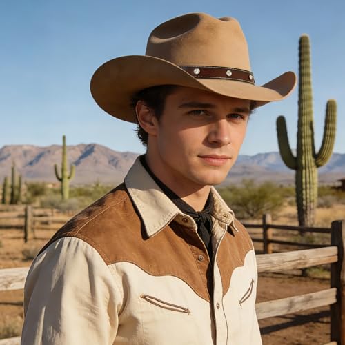 Image of Cowboy Hat Bands for Men and Women,Hatbands Belt for Cowboy /Western /Fedora /Cowgirl Hats Multicolor