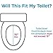 NOVA Toilet Seat Riser – Adds 5” Height, Raised Toilet Seat with ON/Off Front Lock, Fits Standard & Elongated Toilets, Supports up to 300 lb Capacity, Bathroom Safety Aid for Seniors