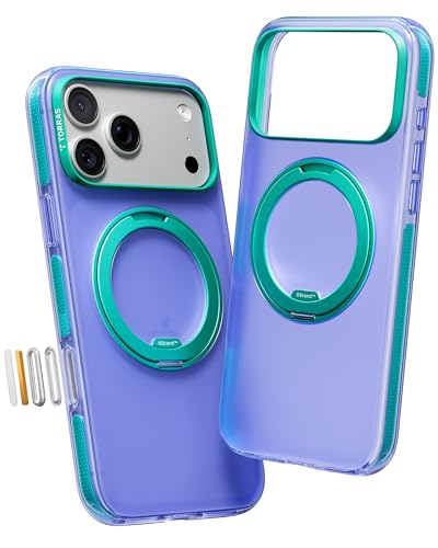 Coque iPhone 17 Pro Max antichoc avec support rotatif MagSafe et dos mat TORRAS