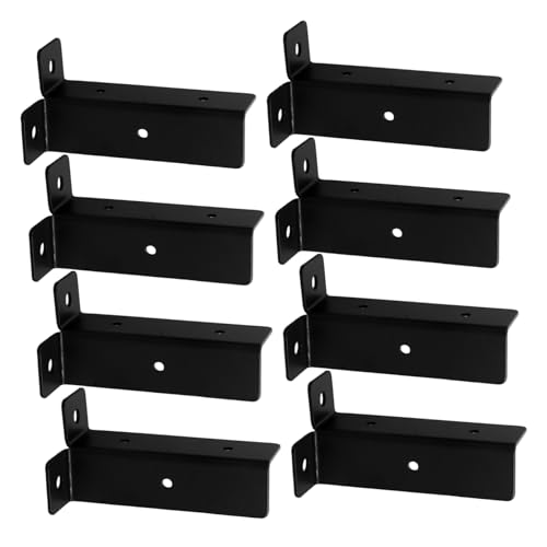 Alipis 8個 屋外用耐候性木製柱固定具 頑丈なデッキポストサポートベース 安定性向上ガゼボ支柱ブラケット シンプル設計で多様な屋外構造