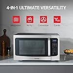 Toshiba Air Fryer Combo 4-in-1 Countertop Microwave Oven, Smart Sensor, Convection, Mute Function, Position Memory 13.6" Turntable, 1.5 Cu Ft, 1000W, Silver, ML-EC42P(SS) - Image 2