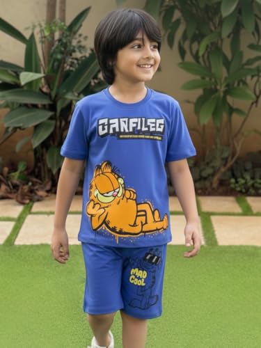 Image of Nap Chief Kids Cotton Official Nick Jr. Printed Co ord Sets for Boys & Girls, T Shirt and Shorts for Casual Wear