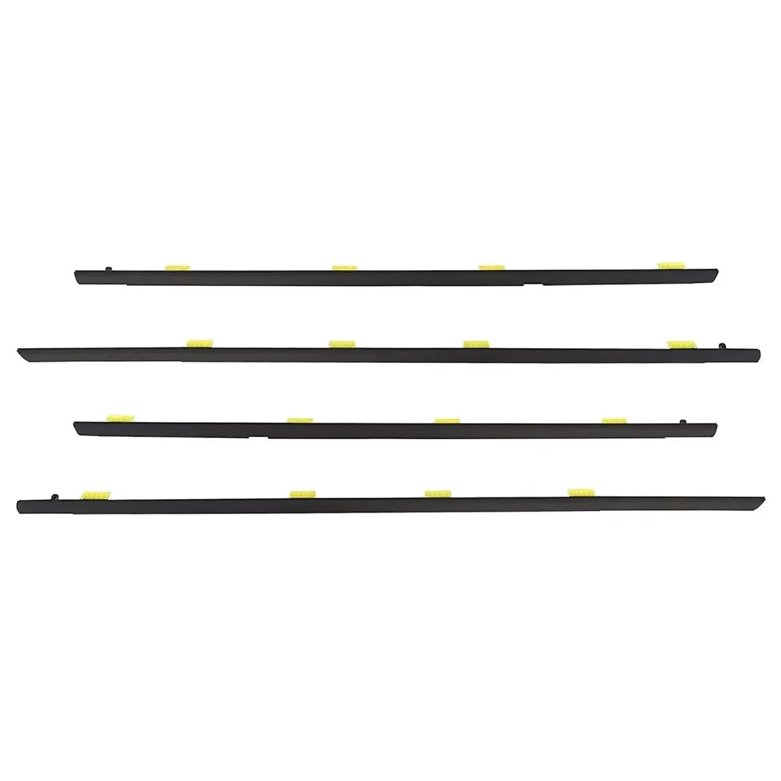Qibbei 2001-2005 Year Car Window Weatherstrip Trim Sealing Strips Rubber Side Door Outer Glass Seal Belt For Civic Sedan 2001-2019