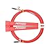 xFitness Jump Rope - Speed Wire Cable - 10 Colors Available Train with STYLE - Best For Cross Training, Double Unders, MMA, Boxing Trainig - 10" Fully Adjustable (Red)