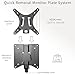 VIVO Adapter VESA Mount Quick Release Bracket Kit, Stand Attachment and Wall Mount Removable VESA Plate for Easy LCD Monitor and TV Screen Mounting, Stand-VAD2