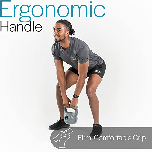 Core Balance Kettlebell Vinyl Coated Weight Lifting Strength Training Cardio Fitness Home Gym (1 x 2kg, 4kg, 6kg, 8kg, 10kg, or 12kg) - Image 4