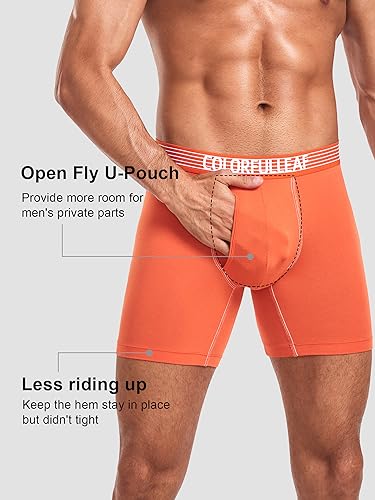 COLORFULLEAF Men's Bamboo Underwear
