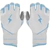 BRUCE BOLT Chrome Series Long Cuff Batting Gloves - Multiple Colors - Adult & Youth Sizes