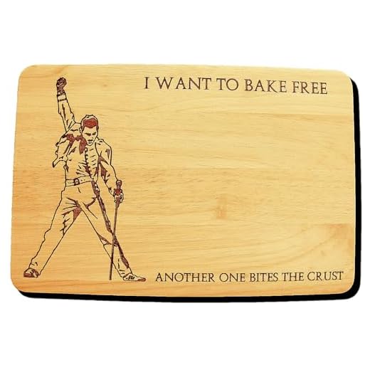 Queen Freddie Mercury regalo Idea de corte para cortar de madera queso Junta