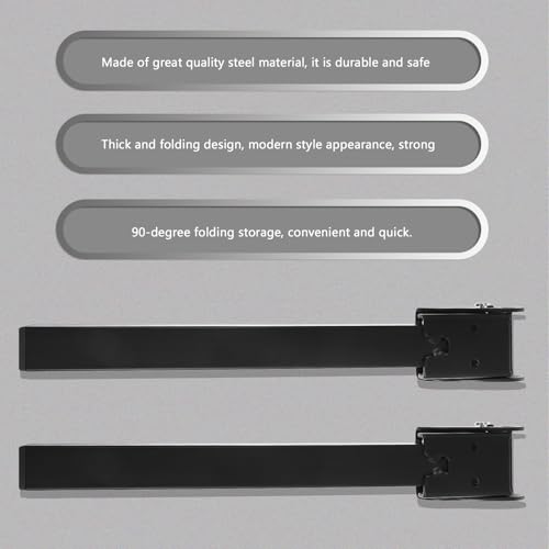 Patas de acero negro con soporte resistente y diseño moderno para muebles 6