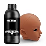 FUNCRECOL Wear-Resistant 3D Printer Resin, Impact-Tough Resin for BJD Models & Articulated Figures, High Precision Soomth Matte Finish 3D Printing Resin for LCD/DLP/MSLA 3D Printer (Brown, 1KG)