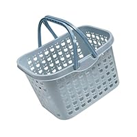 YARNOW Cesto Porta Frutta e Verdura in Plastica Medio con Manico Organizer Spazioso per Cucina e Picnic Contenitore Multiuso Resistente per Esterno e Interno Blu