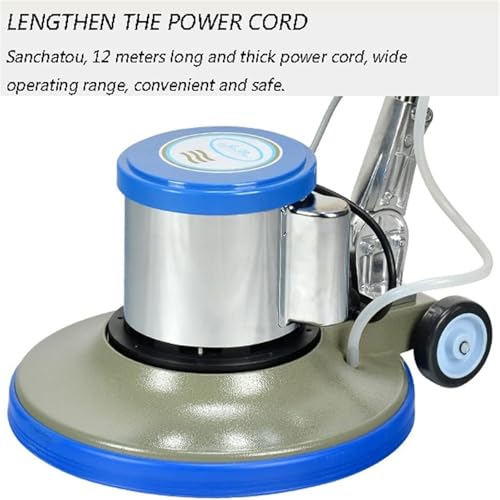 Pulidora de suelos, abrillantadora de alfombras, fregadora, lavadora de alfombras comercial, limpiador de suelos duros con 3 almohadillas de limpieza y pulido, máquina pulidora industrial - imagen 7