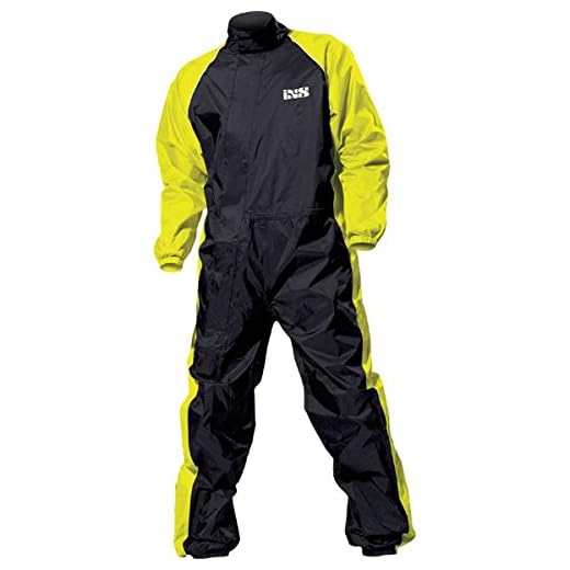 IXS Orca Evo traje combinado para lluvia - negro-amarillo neón, S