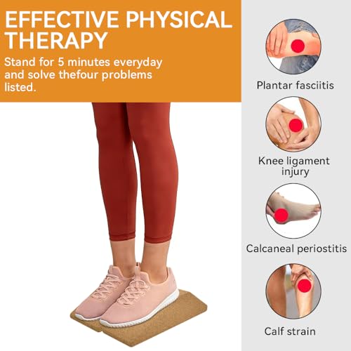 Plataforma para sentadilla e yoga de corcho con banda para entrenar en casa 5