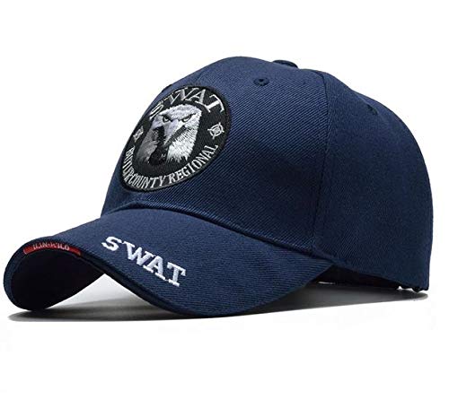 Boné Masculino Swat Tático Exército Army Aba Curva Azul Original