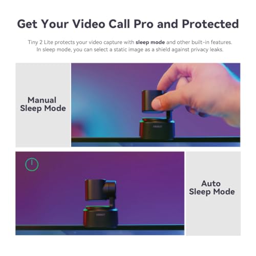 Image of OBSBOT Tiny 2 Lite 4K PTZ Webcam AI-Tracking 1 /2 inch CMOS | 1 /2 inch CMOS 48MP HDR 4K@30fps 1080p@60fps Dual-Mic NR Gesture Control 2.0 Preset Modes Streaming, Meeting, Gaming