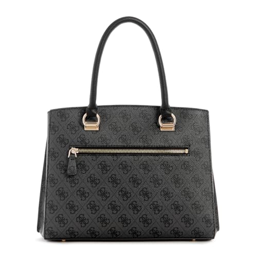 Image of GUESS Women's Grey Printed Satchel Bag| Ladies Purse Handbags | Gift For Ladies