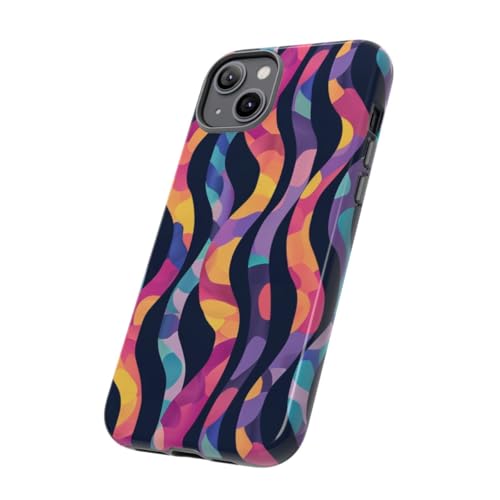 Coque rigide pour iPhone 14 Plus motif abstrait coloré - 2