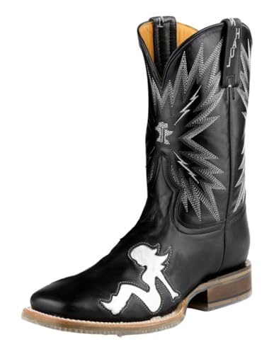 Tin Haul Men's Cowgirl Western Boot Broad Square Toe - 14-020-0077-0530 BR 10.5 D(M) US